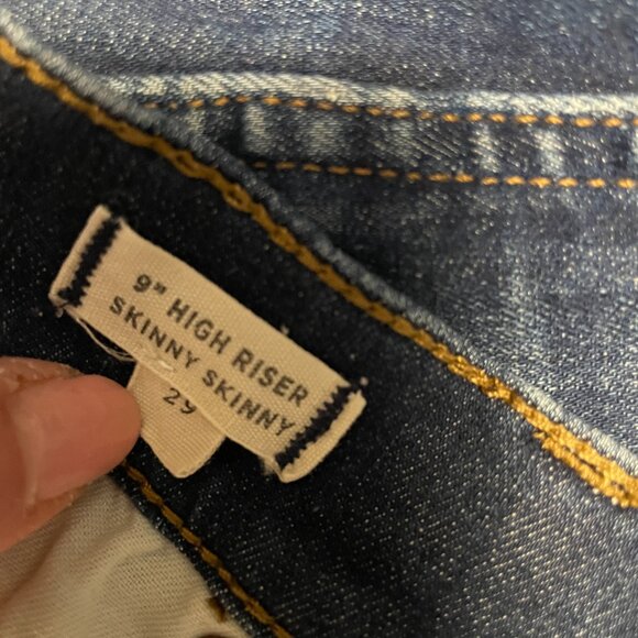 MADEWELL Jeans 9" High Riser Skinny Skinny 29 Denim Blue - Picture 7 of 9